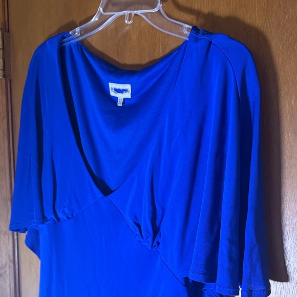 Source Unknown Vibrant Blue Women's Blouse - Picture 3 of 5